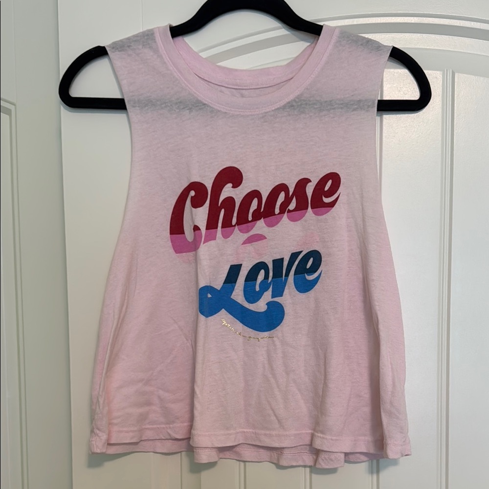 Spiritual Gangster Pink Choose Love Tank Top